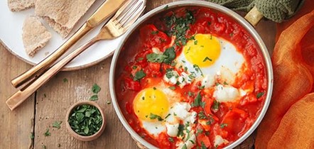 Shakshuka met linzen